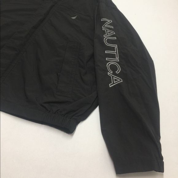 Sold❌ NAUTICA JACKET WINDBREAKER SPELL OUT L - Picture 2 of 8